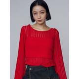 レッド | レイヤードシアーニット | EMODA