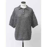 【VEQUM】OPEN WORK POLO KNIT | EMODA | 詳細画像24 