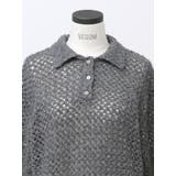 【VEQUM】OPEN WORK POLO KNIT | EMODA | 詳細画像27 