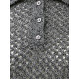 【VEQUM】OPEN WORK POLO KNIT | EMODA | 詳細画像30 