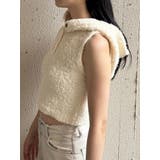 シャギーフードニットタンクトップ | EMODA | 詳細画像10