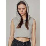 シャギーフードニットタンクトップ | EMODA | 詳細画像32