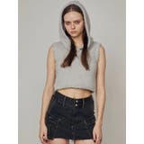 シャギーフードニットタンクトップ | EMODA | 詳細画像34