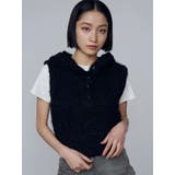 シャギーフードニットタンクトップ | EMODA | 詳細画像35
