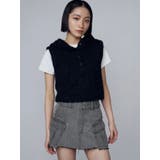 シャギーフードニットタンクトップ | EMODA | 詳細画像38