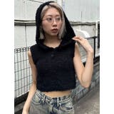シャギーフードニットタンクトップ | EMODA | 詳細画像4