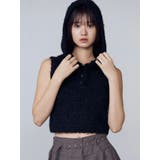 シャギーフードニットタンクトップ | EMODA | 詳細画像43