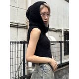 シャギーフードニットタンクトップ | EMODA | 詳細画像5