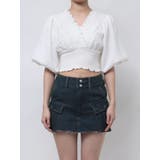 SHIRRING MINI TOP | EMODA | 詳細画像1