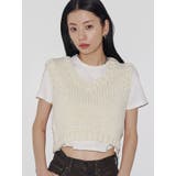 【VEQUM】DAMAGE CROPPED T SHIRT | EMODA | 詳細画像16 
