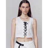 レースアップナイロントップス | EMODA | 詳細画像1