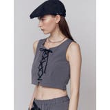 レースアップナイロントップス | EMODA | 詳細画像8