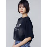 アートグラフィックオーバーTシャツ | EMODA | 詳細画像10 