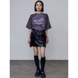 アートグラフィックオーバーTシャツ | EMODA | 詳細画像7 