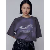 グレー | アートグラフィックオーバーTシャツ | EMODA