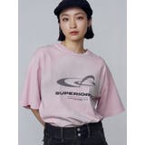 ピンク | アートグラフィックオーバーTシャツ | EMODA