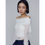 レースオフショルダートップ | EMODA | 詳細画像9 