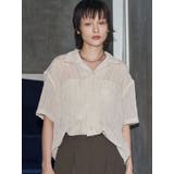 アイボリー | 【VEQUM】SHEER BOXY SHIRT | EMODA