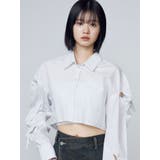 ノットスリーブオーバーシャツ | EMODA | 詳細画像1