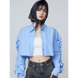 ノットスリーブオーバーシャツ | EMODA | 詳細画像3