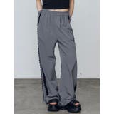 グレー | サイドレースナイロンパンツ | EMODA