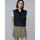 リブワイドプリーツスカート | EMODA | 詳細画像16 