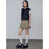 リブワイドプリーツスカート | EMODA | 詳細画像19 