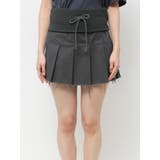 リブワイドプリーツスカート | EMODA | 詳細画像2 