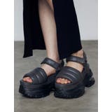 グレー | エアバルキーソールパッファーサンダル | EMODA