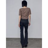 サイドオープンハイウエストフレアパギンス | EMODA | 詳細画像17 