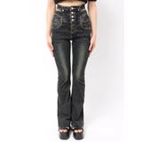 サイドオープンハイウエストフレアパギンス | EMODA | 詳細画像49 