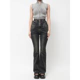 サイドオープンハイウエストフレアパギンス | EMODA | 詳細画像50 