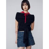 リボンオフショルダートップ | EMODA | 詳細画像3