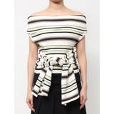 ライトミックス | リボンオフショルダートップ | EMODA