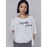 ルーズタイクラッシュTシャツ | EMODA | 詳細画像1