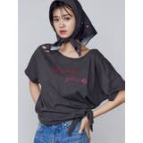 ルーズタイクラッシュTシャツ | EMODA | 詳細画像2