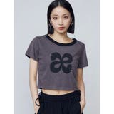 グレー | スタッズロゴTシャツ | EMODA