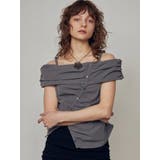 オフショルダーボタントップ | EMODA | 詳細画像16 