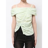 ライム | オフショルダーボタントップ | EMODA