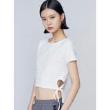 ホワイト | サイドハートオープントップス | EMODA