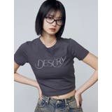 グレー | パールロゴTシャツ | EMODA