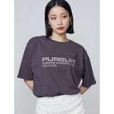 グレー | ロゴグラフィックTシャツ | EMODA