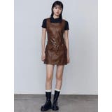 アウトポケットフェイクレザーワンピース | EMODA | 詳細画像10