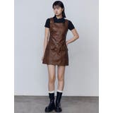 アウトポケットフェイクレザーワンピース | EMODA | 詳細画像9