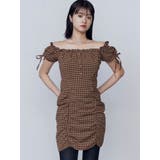 オフショルダーミニギャザーワンピース | EMODA | 詳細画像13