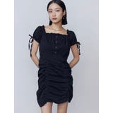 オフショルダーミニギャザーワンピース | EMODA | 詳細画像19