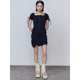 オフショルダーミニギャザーワンピース | EMODA | 詳細画像22