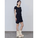 オフショルダーミニギャザーワンピース | EMODA | 詳細画像23