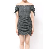 オフショルダーミニギャザーワンピース | EMODA | 詳細画像24 