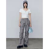 ハングポケットセミフレアパンツ | EMODA | 詳細画像16 